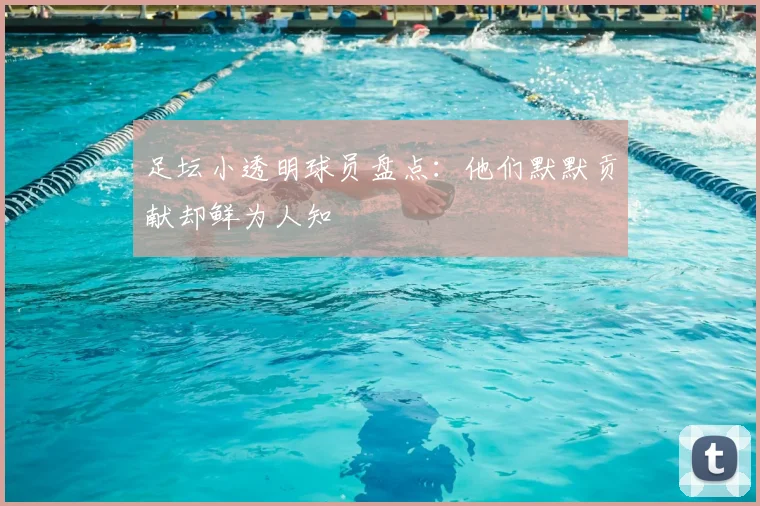 足坛小透明球员盘点:他们默默贡献却鲜为人知
